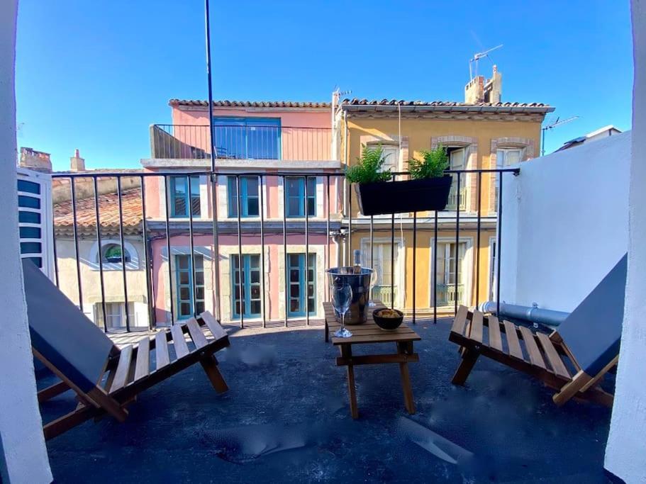 Centr'Halles #3 Terrasse Vue Cathedrale, Clim! Carcassonne Exterior foto